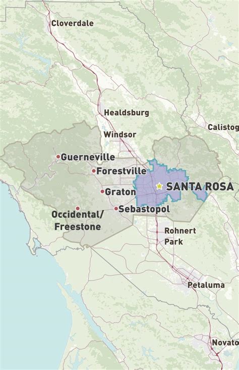 Santa Rosa Map .